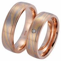 Trauring Trauringe Mokume Gane 2 Eheringe Verlobungsringe Ringe Diamantringe Antragsringe Brillantringe